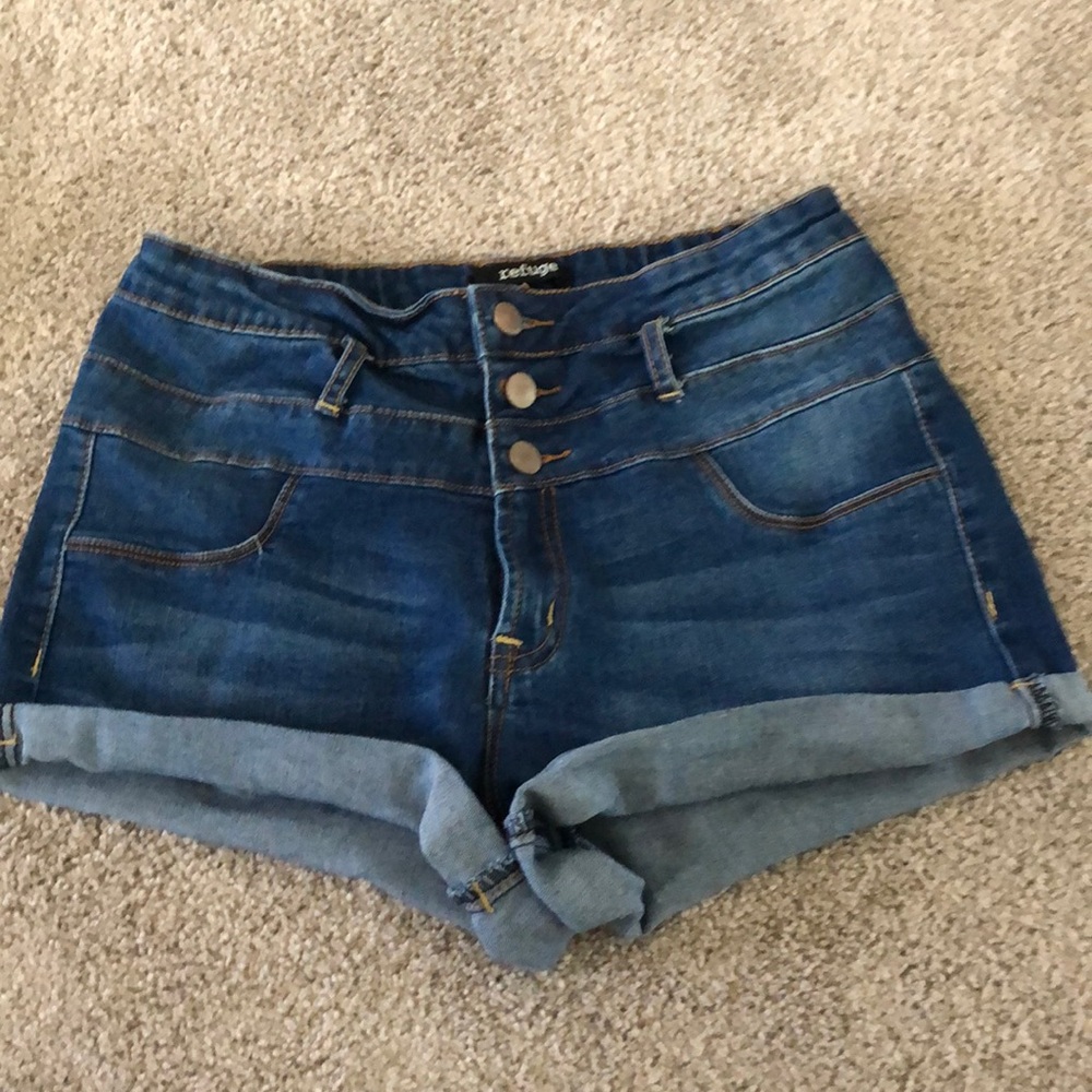 High Waisted Blue jean Shorts